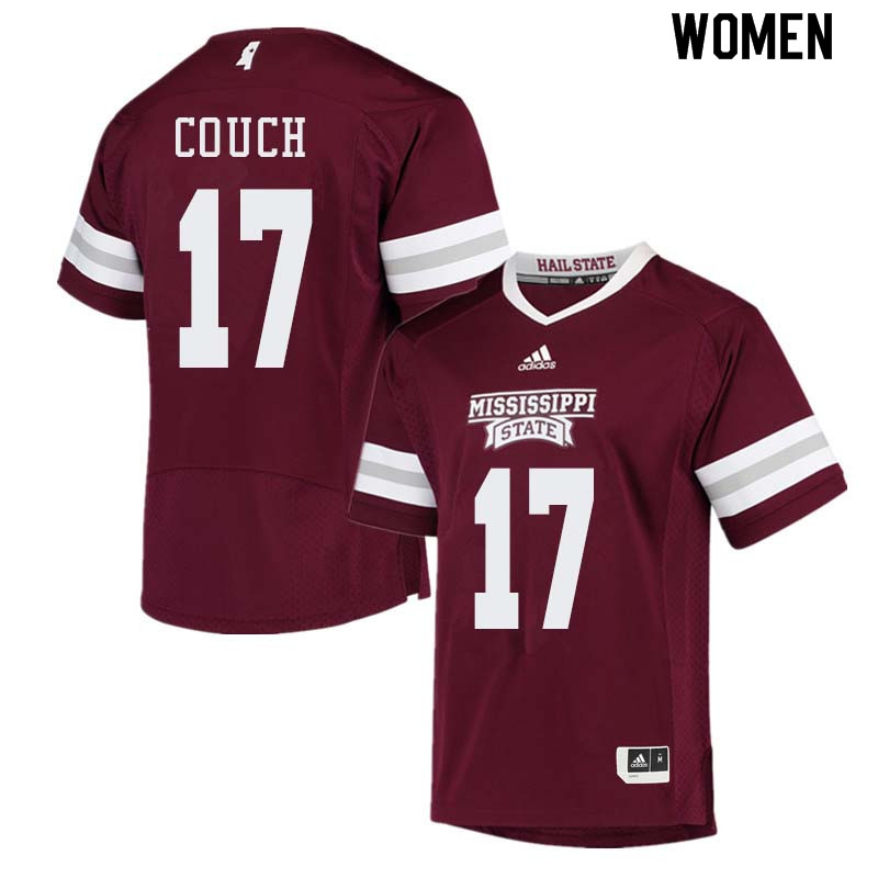 Women #17 Jamal Couch Mississippi State Bulldogs College Football Jerseys Sale-Maroon